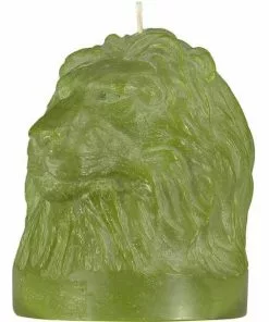 British Colour Standard New Lion Head Candle - Olive