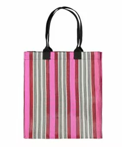 British Colour Standard Eco Woven Market Shopper Neyron Pink