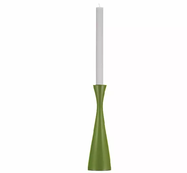 British Colour Standard New Wooden Candle Holder Tall - Olive Green 7 British Colour Standard New Wooden Candle Holder Tall - Olive Green