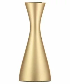 British Colour Standard Wooden Candle Holder Medium - Old Gold