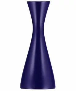 British Colour Standard Wooden Candle Holder Medium - Derby Blue