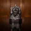 British Colour Standard Lion Head Candle -Jet Black New