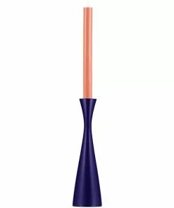 British Colour Standard New Wooden Candle Holder Tall - Derby Blue