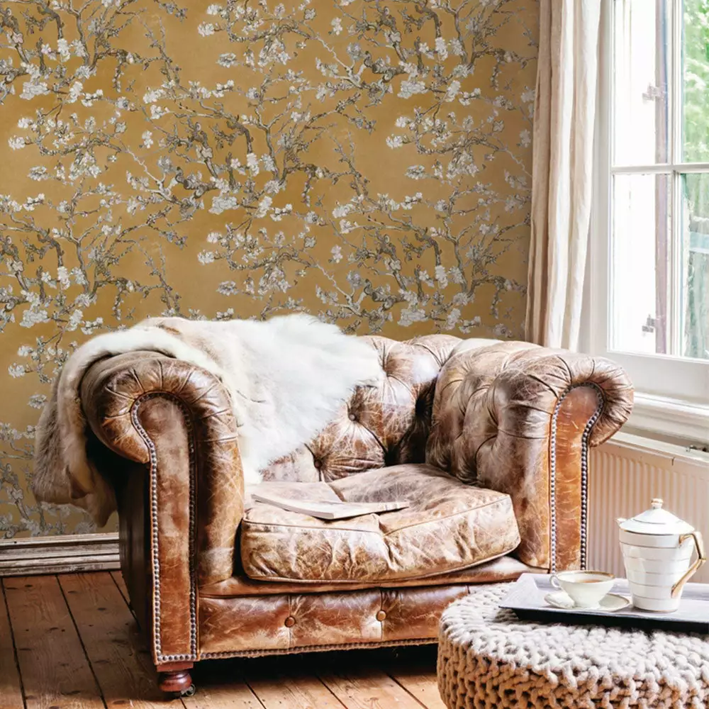 BN Les Jardins Royaux Van Gogh Wallpaper - Almond Blossom Sky Blue 9 BN Les Jardins Royaux Van Gogh Wallpaper - Almond Blossom Sky Blue