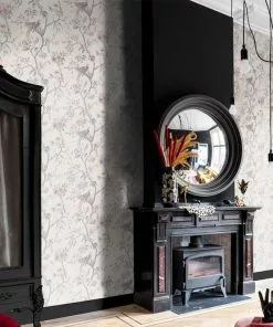 BN Rose & Thorn Fiore Aviary Bird Wallpaper