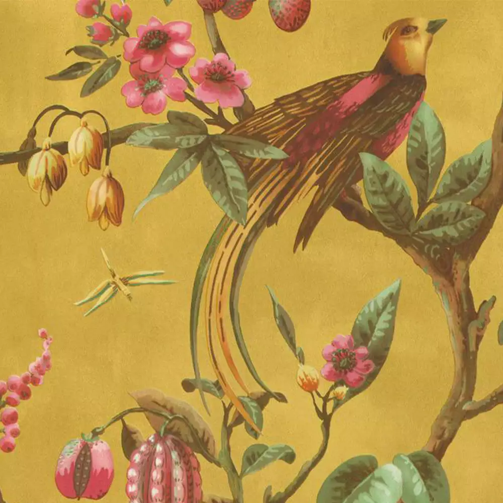 BN Fiore Aviary Bird Wallpaper Dark Rose & Thorn 10 BN Fiore Aviary Bird Wallpaper Dark Rose & Thorn