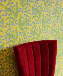 New Ellen Merchant Bluebells Wallpaper In Butter