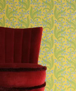 New Ellen Merchant Bluebells Wallpaper In Butter