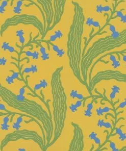 New Ellen Merchant Bluebells Wallpaper In Butter