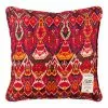 Mind The Gap Uzbek Ikat Linen Cushion