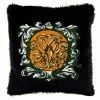 Mind The Gap Ornamental Heraldry Velvet / The Manor Linen Embroidered Cushion Les Jardins Royaux 1 Mind The Gap Ornamental Heraldry Velvet / The Manor Linen Embroidered Cushion Les Jardins Royaux