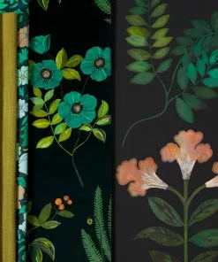 Liberty Fabrics Botanical Flora Velvet Wellington Fabric, Jade New