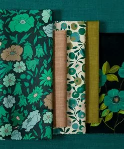 Liberty Fabrics Botanical Flora Wellington Velvet Fabric, Lacquer New