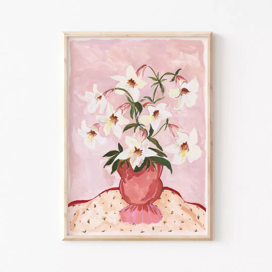 Candice Gray New A3 Flower Vase Print 3 Candice Gray New A3 Flower Vase Print