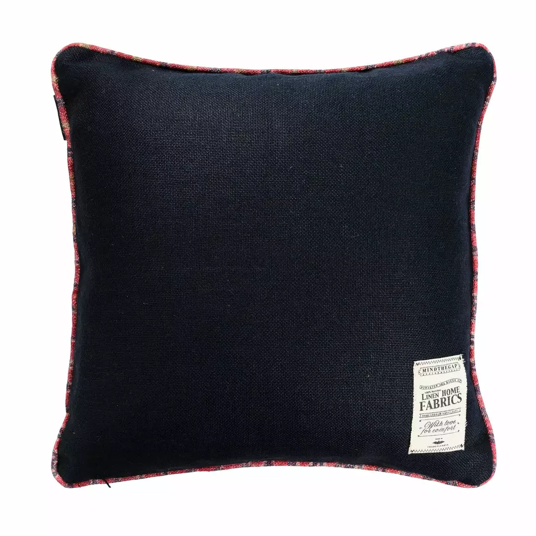 Mind The Gap Anthracite Linen Cushion Cushions 4 Mind The Gap Anthracite Linen Cushion Cushions
