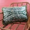 My Doris Forest Green Aztec Silk Cushion 1 My Doris Forest Green Aztec Silk Cushion