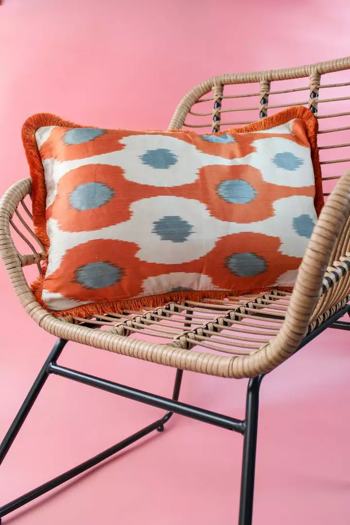 My Doris Cushions Orange And Grey Retro Silk Cushion 3 My Doris Cushions Orange And Grey Retro Silk Cushion