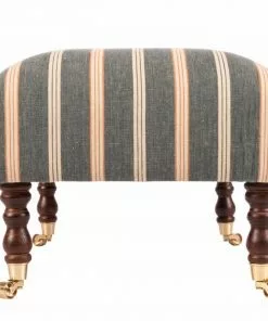 Mind The Gap New Hudson Upholstered Stool Oregon Stripes