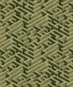 Josephine Munsey New Labyrinth Fabric Olive 9 Josephine Munsey New Labyrinth Fabric Olive