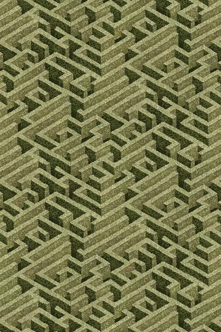 Josephine Munsey New Labyrinth Fabric Olive 6 Josephine Munsey New Labyrinth Fabric Olive