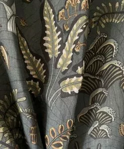 Josephine Munsey Woodland Floor Fabric Petrol And Sage