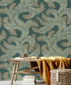 Josephine Munsey Bombe's Fernery Wallpaper In Olive & Celadon Les Jardins Royaux 22 Josephine Munsey Bombe's Fernery Wallpaper In Olive & Celadon Les Jardins Royaux