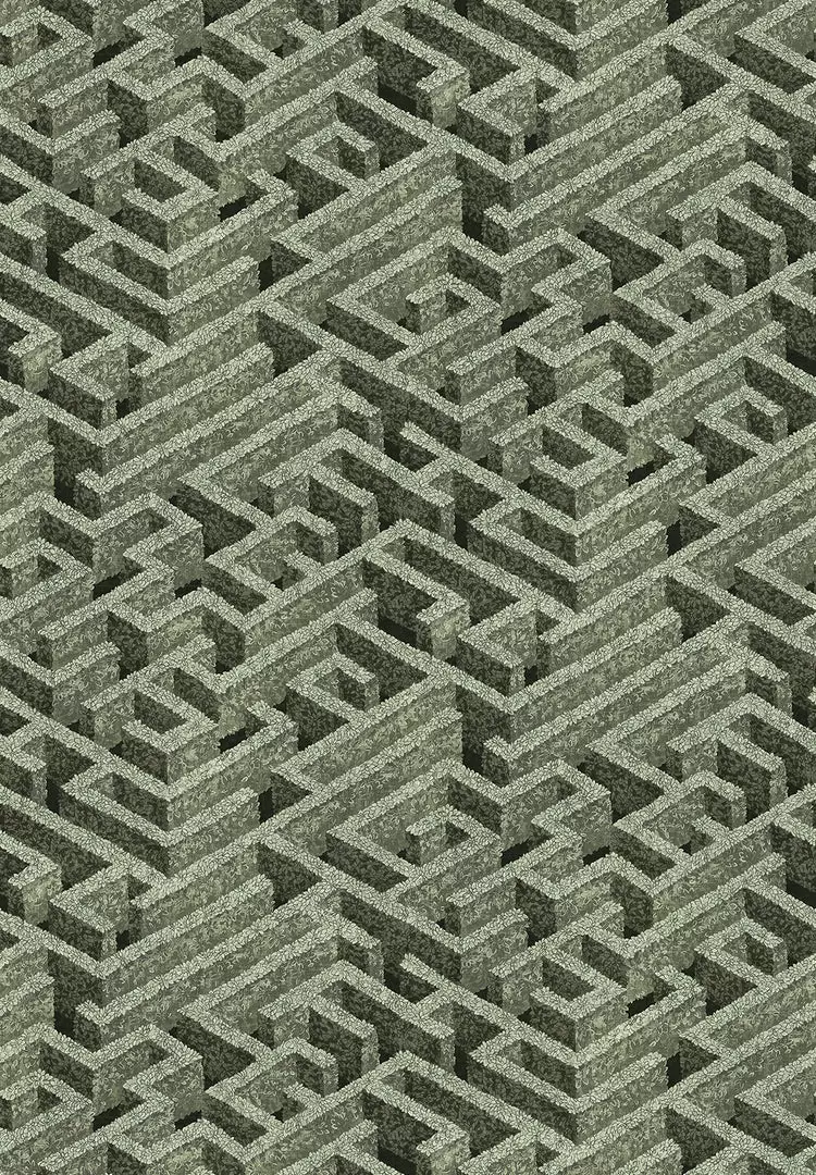 Josephine Munsey Labyrinth Wallpaper Eucalyptus Les Jardins Royaux 5 Josephine Munsey Labyrinth Wallpaper Eucalyptus Les Jardins Royaux