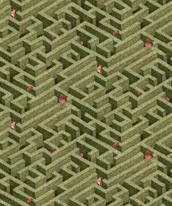 Josephine Munsey Les Jardins Royaux Labyrinth With Squirrel Wallpaper