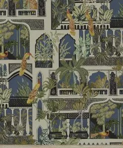 Josephine Munsey Peacock Arches Wallpaper Petrol 7 Josephine Munsey Peacock Arches Wallpaper Petrol