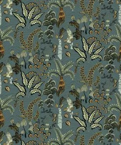 Josephine Munsey Wallpaper & Paint Woodland Floor Wallpaper Petrol And Sage 7 Josephine Munsey Wallpaper & Paint Woodland Floor Wallpaper Petrol And Sage