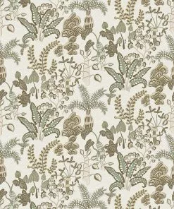 Josephine Munsey Woodland Floor Wallpaper Soft Olive Wallpaper & Paint
