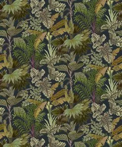 Josephine Munsey Palm Grove Wallpaper Midnight And Green