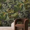 Josephine Munsey Palm Grove Wallpaper Midnight And Green