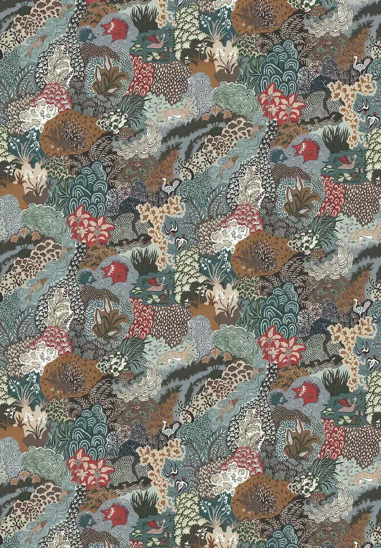 Josephine Munsey Whimsical Clumps In Olive, Brown & Blue 7 Josephine Munsey Whimsical Clumps In Olive, Brown & Blue