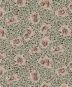 Josephine Munsey The Craftsman Bea's Swallows Wallpaper Chaingate Green & Ham Pink