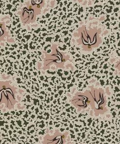 Josephine Munsey The Craftsman Bea's Swallows Wallpaper Chaingate Green & Ham Pink