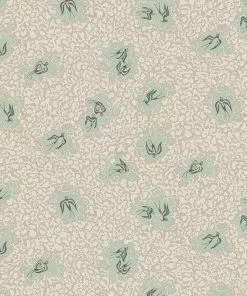 Josephine Munsey The Craftsman Bea's Swallows Wallpaper Cliffwell Stone And Radmoor Blue