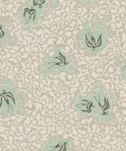 Josephine Munsey The Craftsman Bea's Swallows Wallpaper Cliffwell Stone And Radmoor Blue