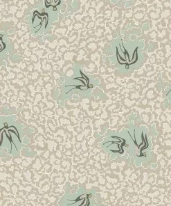Josephine Munsey Bea's Swallows Wallpaper Alma & Osney Blue