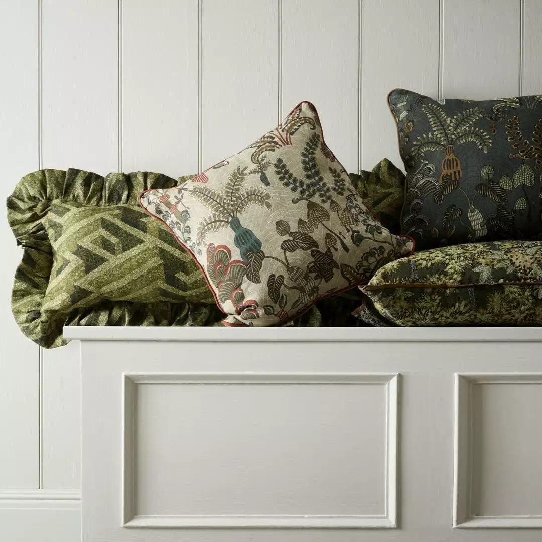 Josephine Munsey New Broccoli Canopy Fabric Cushion 4 Josephine Munsey New Broccoli Canopy Fabric Cushion