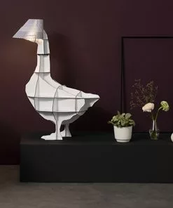 Ibride Junon - Illuminated Goose Bedside Table & Lamp
