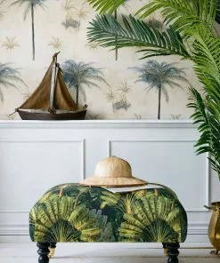 Mind The Gap Linen Fabrics, Traveler's Palm 13 Mind The Gap Linen Fabrics, Traveler's Palm