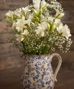 Thedesignyarduk Blue Floral Ceramic Jug Blue Skies Ahead