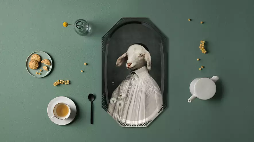 Ibride L'Agneau Ellipse Wall Trays Wall Art 4 Ibride L'Agneau Ellipse Wall Trays Wall Art