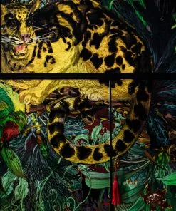 Lady Griddilebone Leopardess Vintage Drinks Cabinet Rose & Thorn