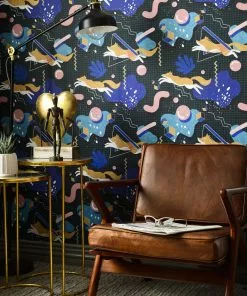 Mind The Gap Modern Foxy Wallpaper