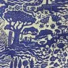 The Monkey Puzzle Tree New 'All Tomorrow's Futures' Ocean Blue Linen By Alexis Snell