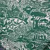 The Monkey Puzzle Tree 'All Tomorrow's Futures' Emerald Green Linen By Alexis Snell New