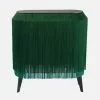 Ibride Baby Alpaga Fringed Bedside Table Sparkling Green Bohemian Dream