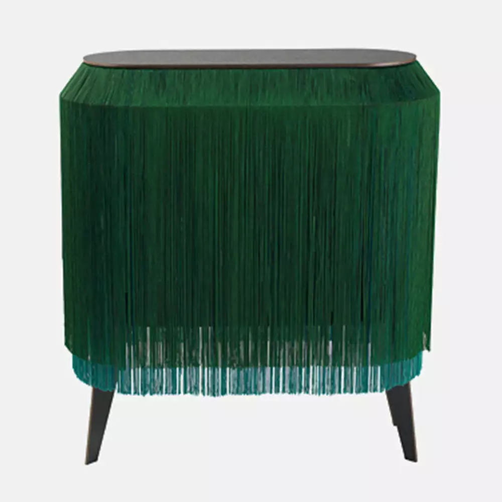 Ibride Baby Alpaga Fringed Bedside Table Sparkling Green Bohemian Dream 3 Ibride Baby Alpaga Fringed Bedside Table Sparkling Green Bohemian Dream